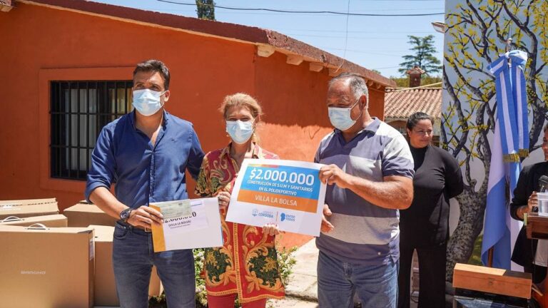 LA PROVINCIA ENTREGÓ FONDOS PARA OBRAS Y RECURSOS PARA CENTROS DE SALUD DEL DEPARTAMENTO SANTA MARÍA