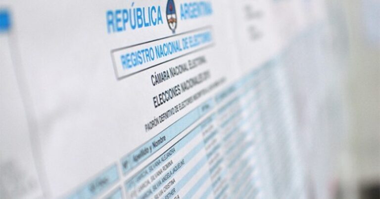 SE PUBLICÓ EL PADRÓN ELECTORAL PARA LAS ELECCIONES DE OCTUBRE 2025